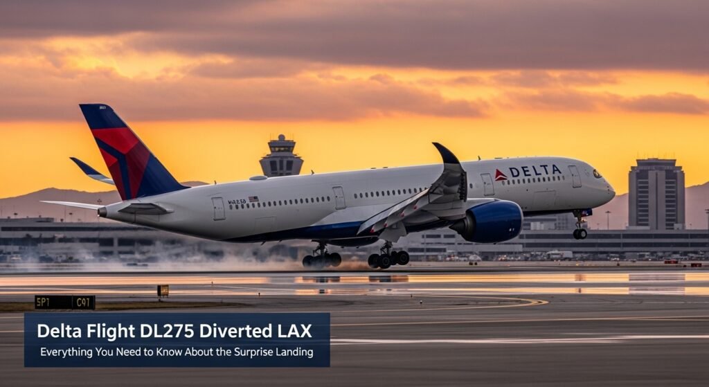 delta flight dl275 diverted lax