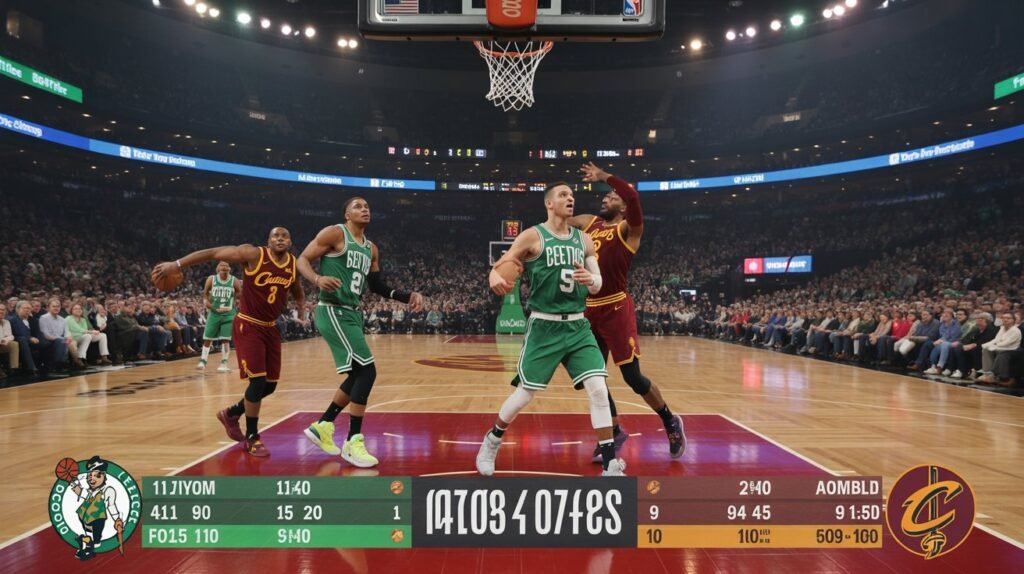 boston celtics vs cleveland cavaliers match player stats