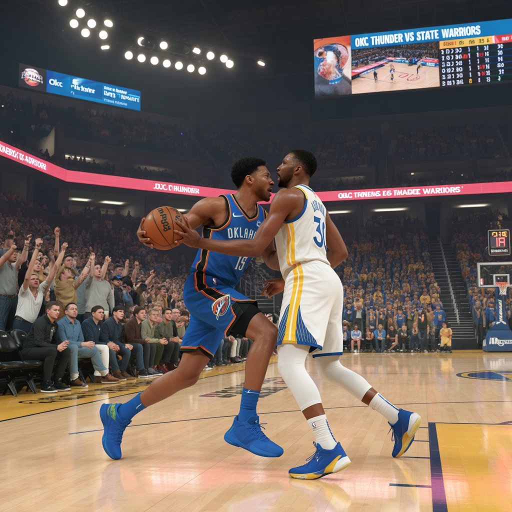 okc thunder vs golden state warriors match player stats