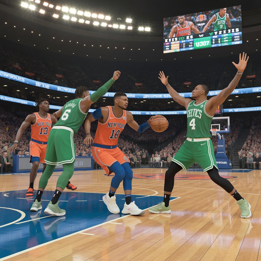 knicks vs boston celtics match player stats