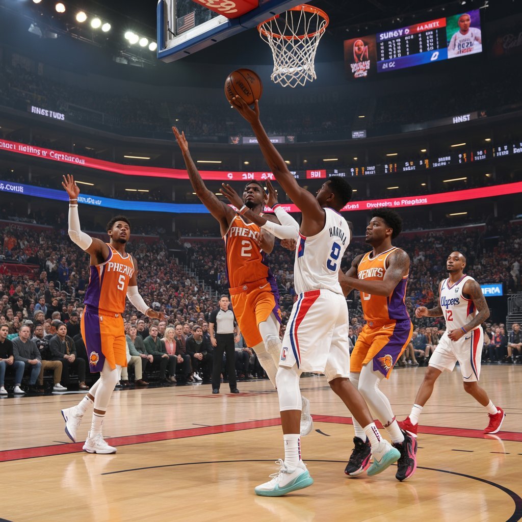 phoenix suns vs la clippers match player stats