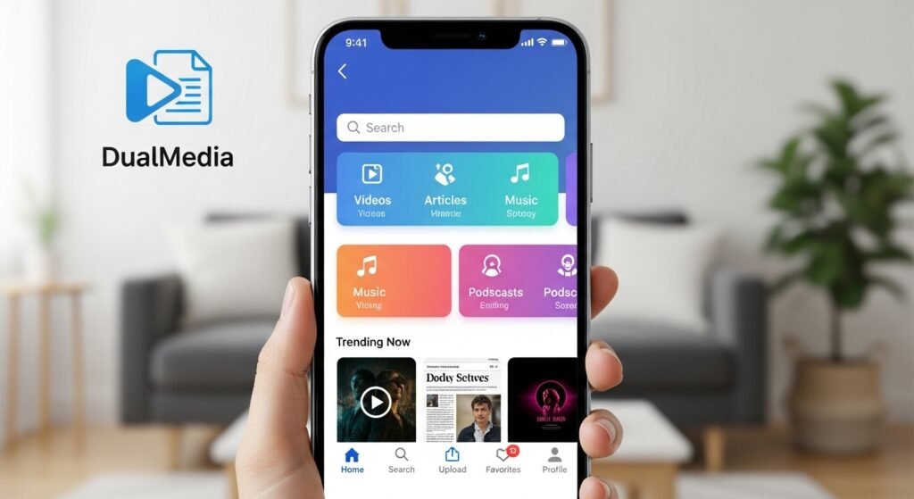 application mobile dualmedia