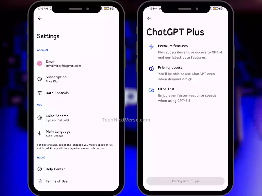 ChatGPT Plus App Plus membership