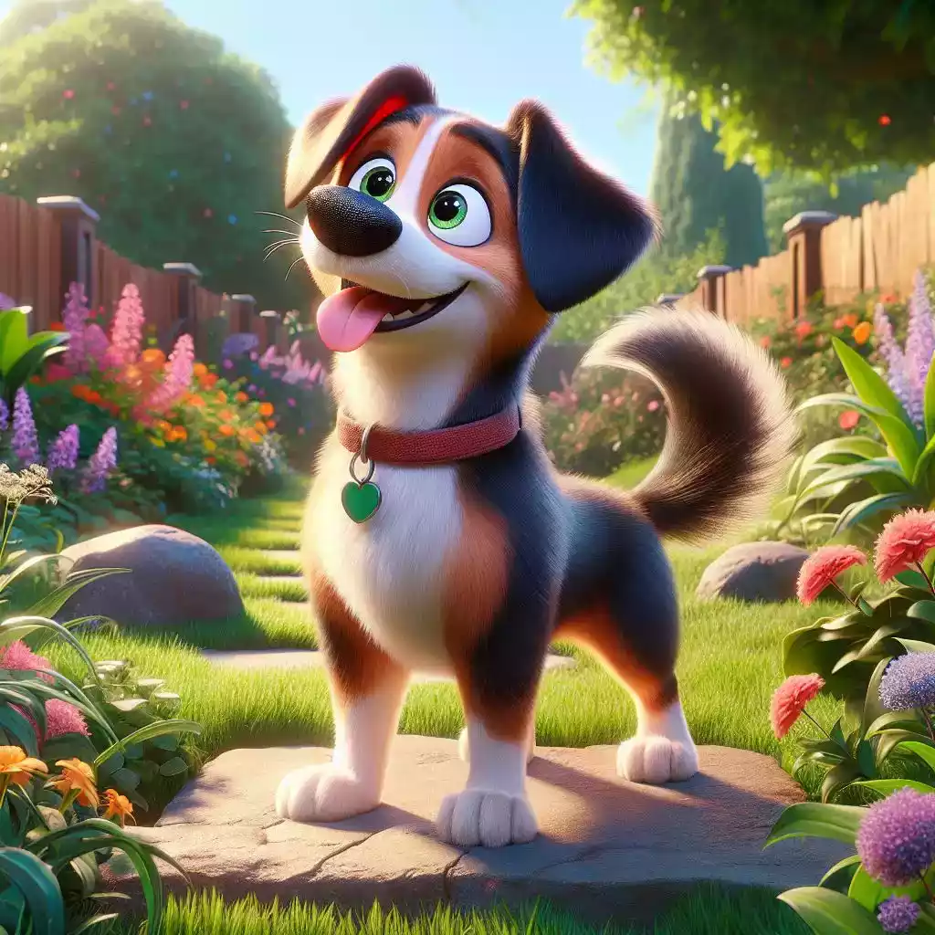 Disney's Pixar dog Ai style character