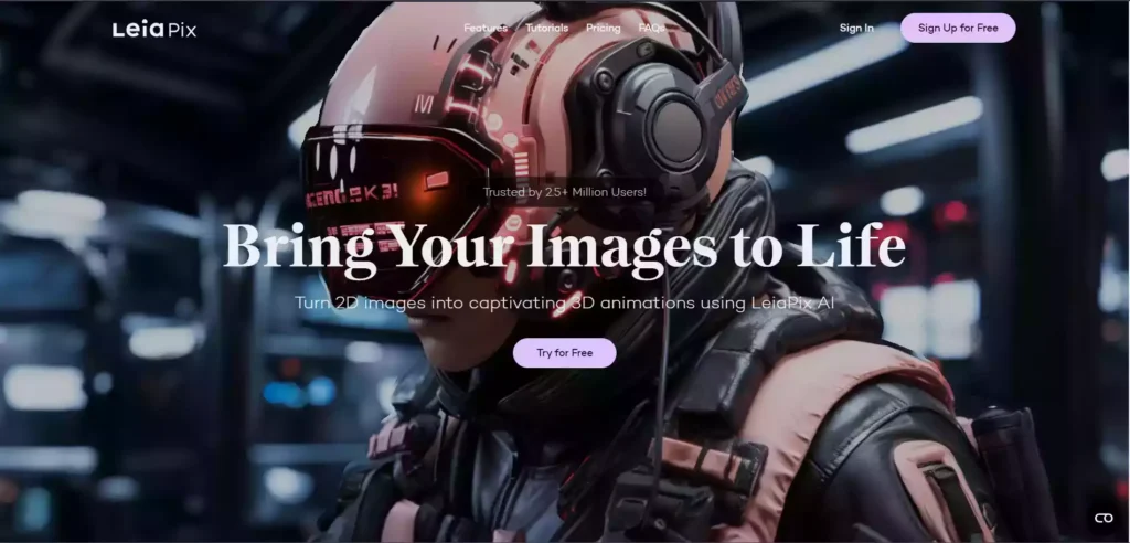 LeiaPix AI Animation Generator Tools