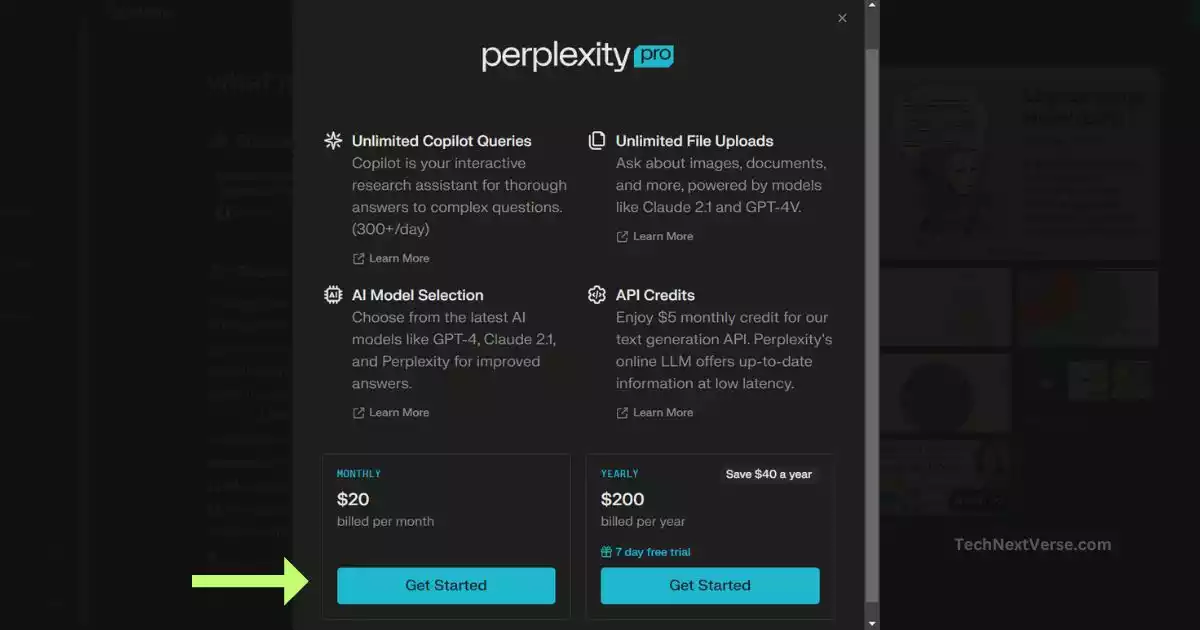 perplexity ai pricing details