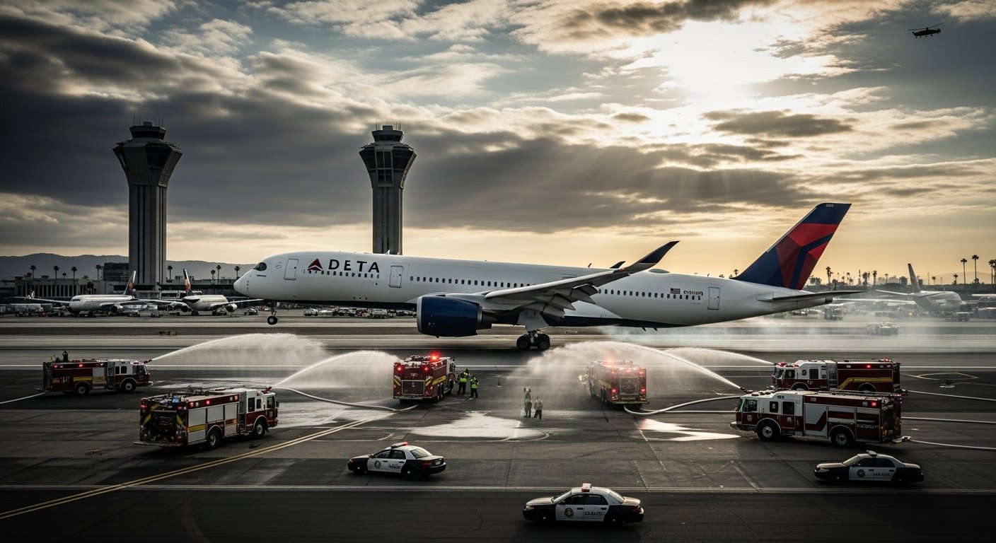 delta flight dl275 diverted lax