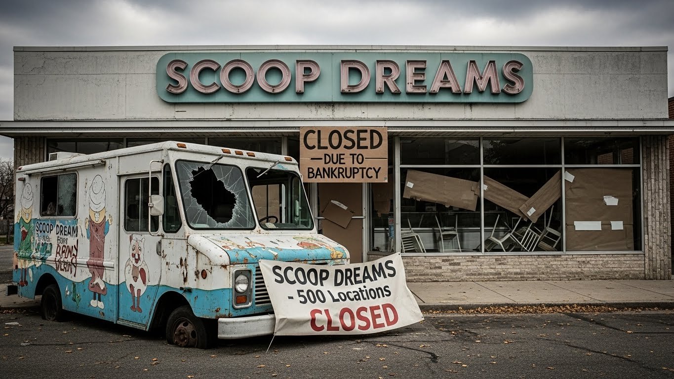 bankruptcy forces ice cream chain to close 500 locations