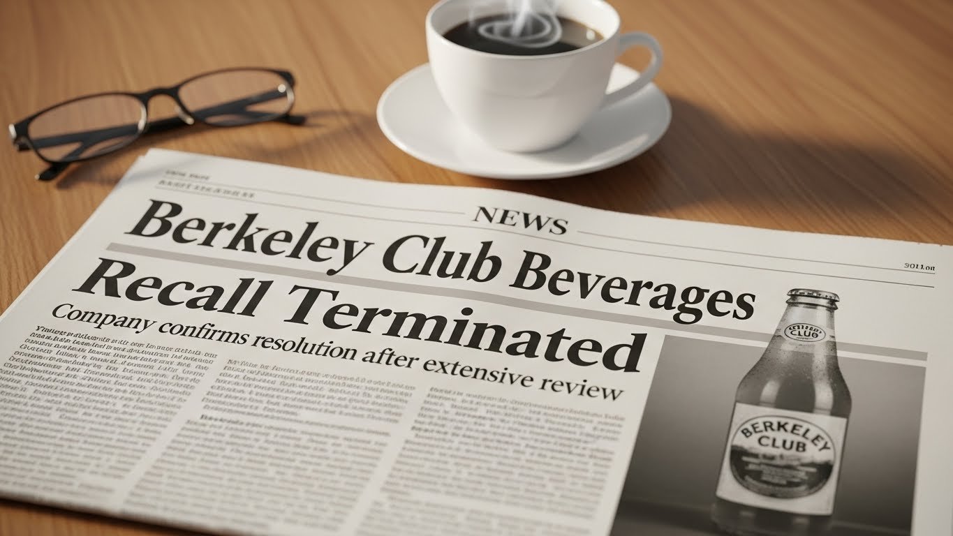 berkeley club beverages recall terminated