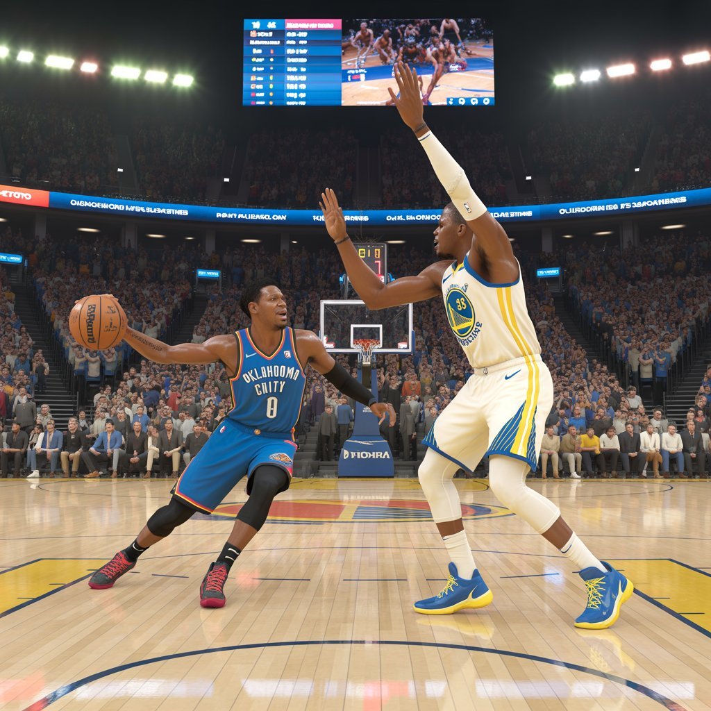 okc thunder vs golden state warriors match player stats