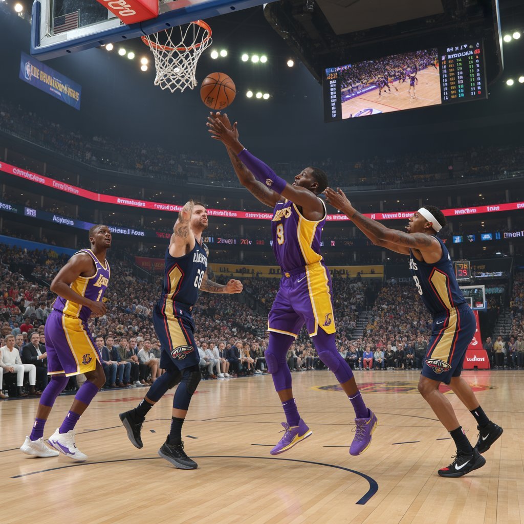 lakers vs new orleans pelicans match player stats