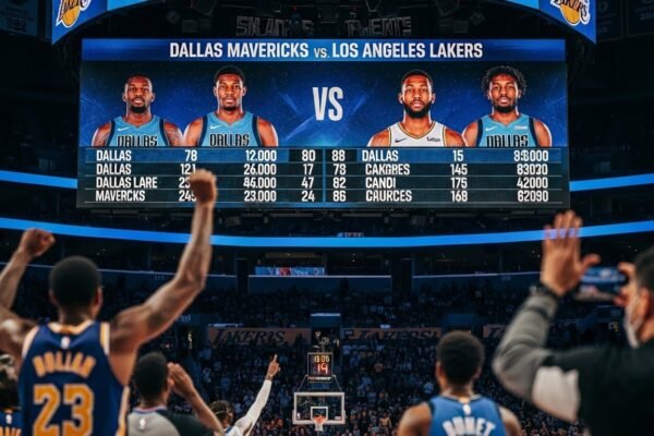dallas mavericks vs lakers match player stats