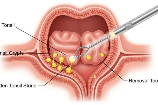 how to remove tonsil stones you can't see