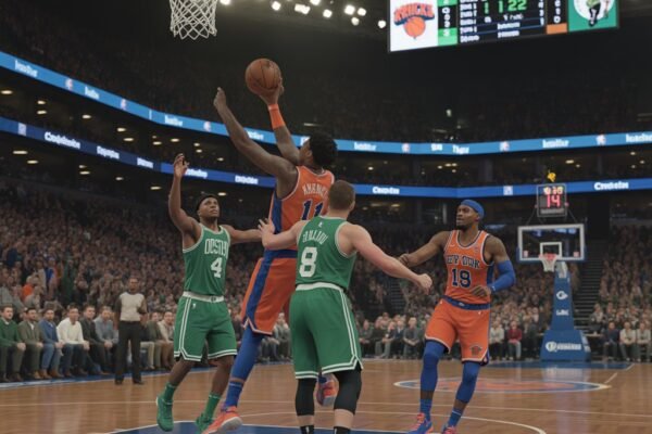 knicks vs boston celtics match player stats