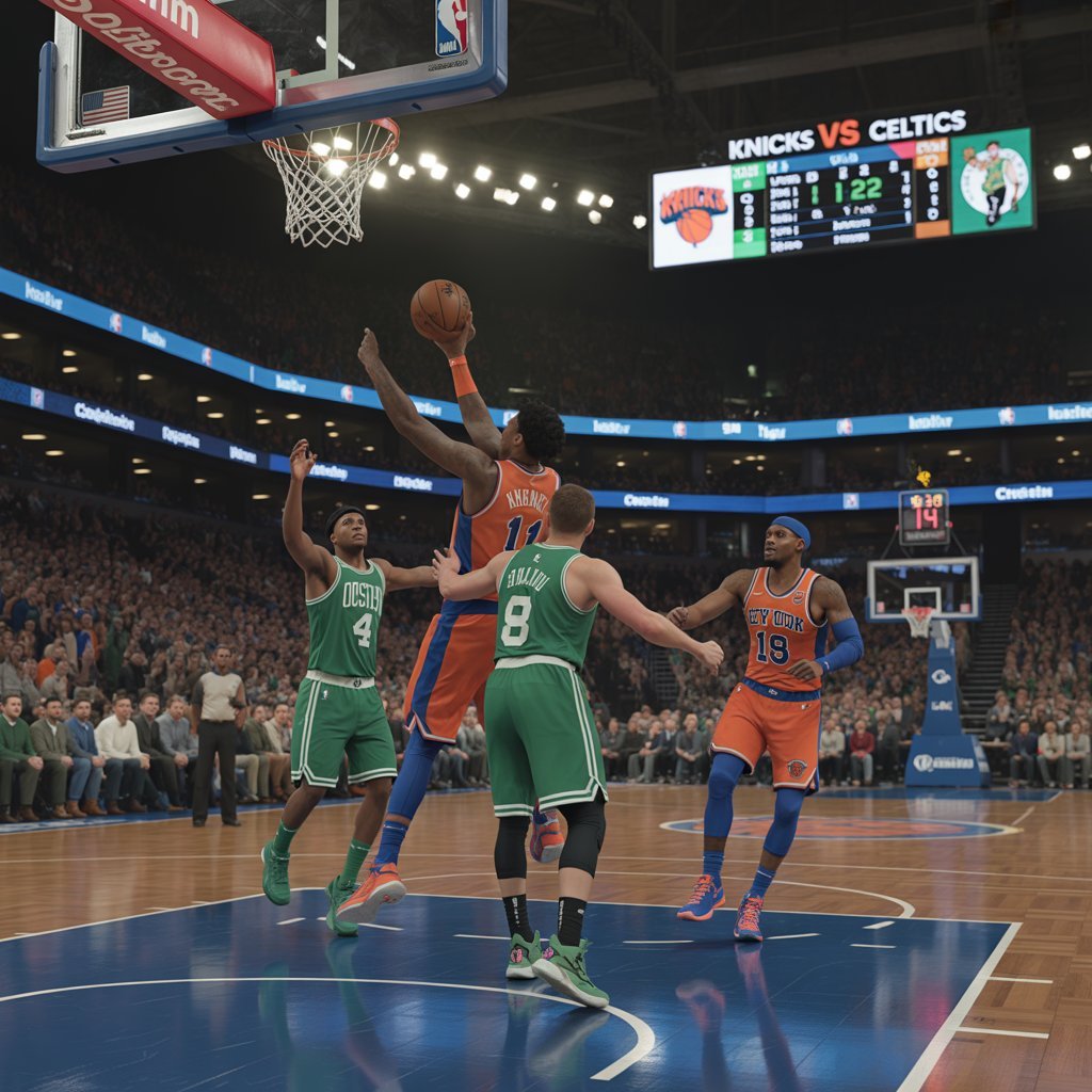 knicks vs boston celtics match player stats